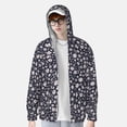 thumbnail image 4 of Kdxio Daisies Flowers Print Women Men Sun Protection UPF 50+ Jackets Zip Up Long Sleeve Hoodie Hiking Lightweight with Pockets, 4 of 8