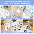 thumbnail image 4 of YOPTOP Mini Thermal Printer Wirelessly BT 200dpi Photo Label Printer with USB Cable Memo Receipt Paper Printer Compatible with iOS Android for Printing Photo Memo Label, 4 of 10