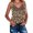 Khaki, variant on Women's Tennis Tanks Sleek Sleeveless Casual Tank Top for Everyday Wear Leopard Print Style Lightweight Breathable Khaki S