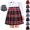 Red, variant on Mfakffe Kids Fashion Academy Style Pleated Skirt Casual Uniform Mini Pleated Skirt for Daily School Activities & Casual Outdoor Outfits