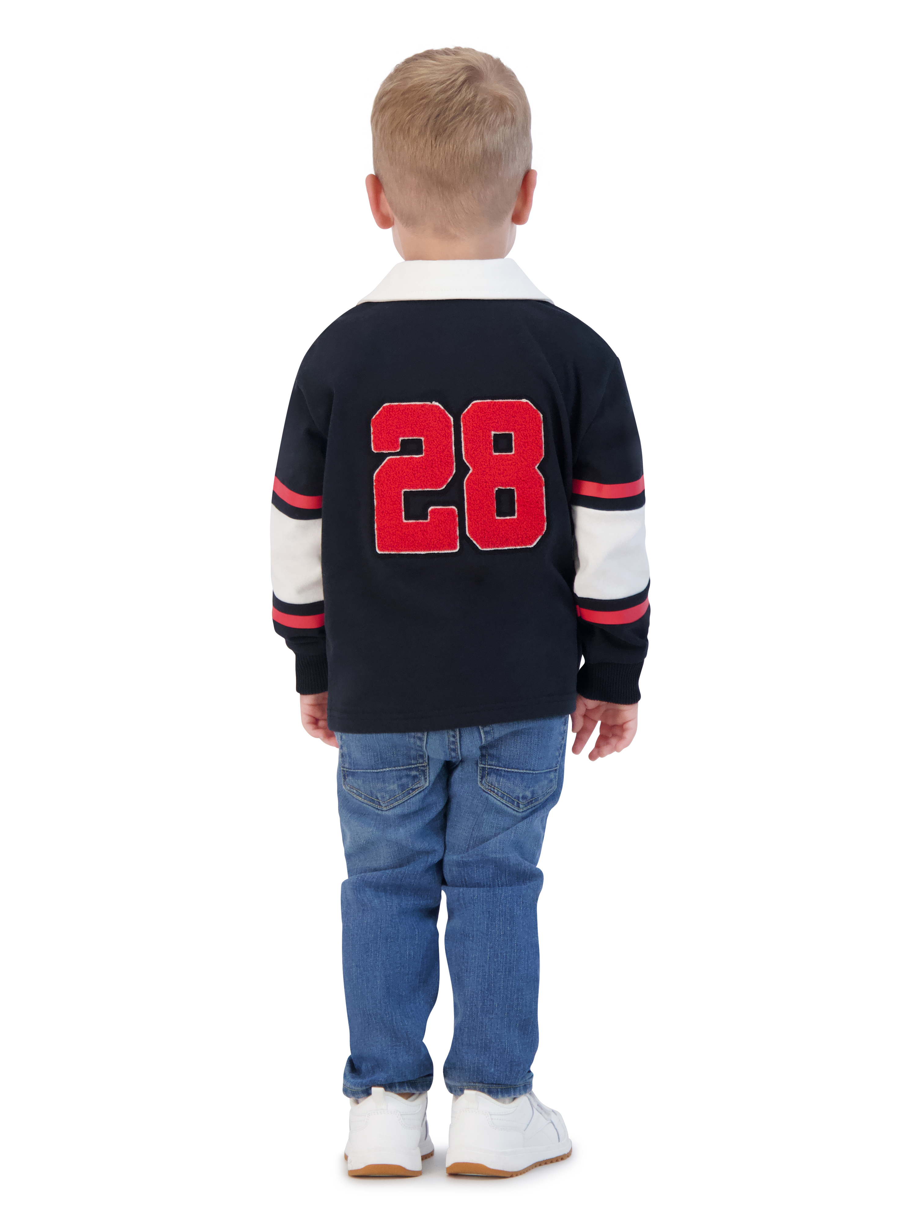 Mickey Mouse Toddler Boy Long Sleeve Polo Shirt, Sizes 12 Months - 5T