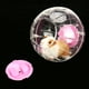 thumbnail image 4 of 18,5 cm, nueva moda, plástico, pequeña mascota, hámster, jerbo, juguete, actividad para correr, pelota de ejercicio (rosa), 4 of 12