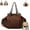 Brown, variant on Ekon Essential Tote Bag, 3-in-1 Convertible Backpack with 15 Pockets, Multifunctional Organizer for Travel & Daily Commute