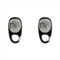 thumbnail image 1 of 2X Podómetro para Caminar, Podómetro Portátil para Caminar, Contador de Pasos 3D, Rastreador de Pasos Electrónico Simple con Mosquetón, 1 of 7