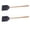 Black 2PC, variant on 2 Pack Leather Fly Swatters, Long Wooden Handle Fly Swatter with Hanging Hole,Mosquito Control Tool for Indoor and Outdoor Household Use