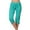 Green, variant on Capri Pants for Women Summer Casual Elastic Mid Waist Drawstring Cropped Sweatpants with Pockets