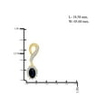 thumbnail image 2 of 4.00 Carat T.G.W. Sapphire And White Diamond Accent 14k Gold Over Silver 4-Piece Jewelry set, 2 of 9