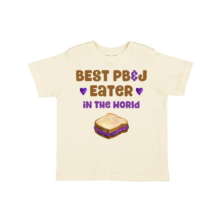 

Inktastic World s Best PBJ Eater Gift Toddler Boy or Toddler Girl T-Shirt