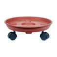 thumbnail image 2 of Plant Saucer under $5! CQCYD Flower Pot Tray with Rollers Mobile Drip Pan for Large Pots, Thickened Plastic Plant Caddy with Reservoir for Indoor Outdoor Garden, 2 of 6