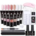 thumbnail image 1 of Extension Gel Nail Kit - Nail Enhancement Gel 7 Colors Pink Nude All In One Kit, 1 of 6
