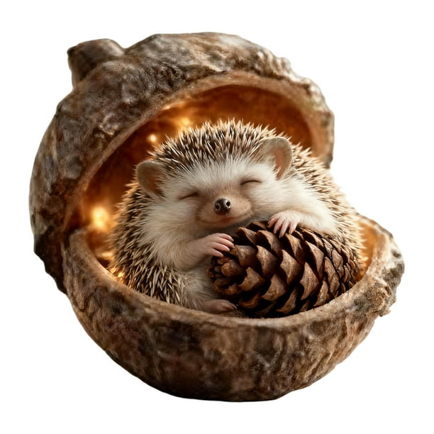 Artesanías Decorativas Adorno navideño de animales del bosque para árbol de Navidad, colgante acrílico de 8 cm para decoración festiva (1 unidad) Rkxzt