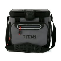 Titan by Arctic Zone 16 Can Zipperless Soft Cooler, Sharkskin Gray