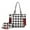 Red, variant on MKF Collection Yale Women Tote Bag with Wallet Checkered Handbag Purse by Mia K - Olive