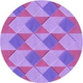 thumbnail image 1 of Ahgly Company Machine Washable Indoor Square Transitional Bright Lilac Purple Area Rugs, 3' Square, 1 of 7