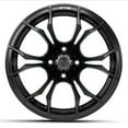 thumbnail image 2 of GTW Spyder 15x7 Golf Cart Wheel - Matte Black (3+4) [19-307], 2 of 4
