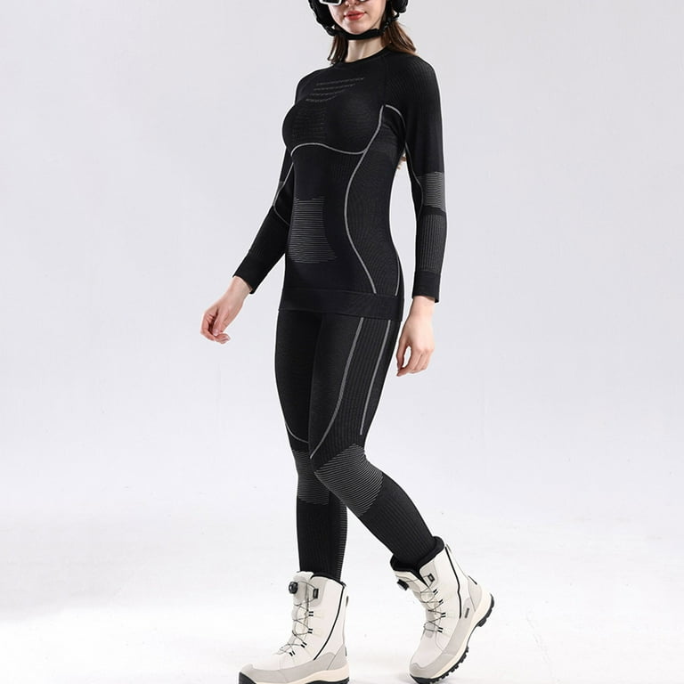 Biancheria Intima Termica Long Johns Per Le Donne Foderato In Pile Per