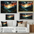 thumbnail image 4 of Designart "horizon Aurora Borealis Natures IX" Landscapes Wall Art Print, 4 of 5