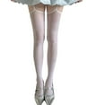thumbnail image 4 of Huhudde Women's Oil Glossy Pantyhose Nylon Silk Stockings Thigh High Stockings Tights Suspender Pantyhose Garter Belt Tights, 4 of 12
