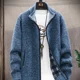 thumbnail image 3 of Ropa de hombre de cuello alto con cremallera, chaleco de negocios, suéter de punto azul sin mangas con cremallera, chaleco de cuello alto rojo para hombre, sudadera A, 3 of 5