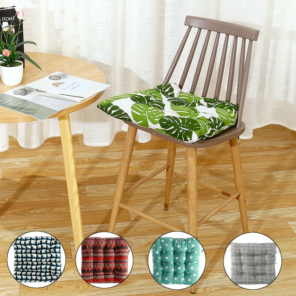 18x18 inches Seat Cushion w/ Ties, Nordic Style Comfortable Thick Chair