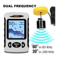 thumbnail image 7 of Wired Fish Finder 2.2" LCD Portable 200KHz/83KHz Dual Sonar Frequency 300 Feet Range Fish Detector Depth Locator ,See in the Dark, 7 of 7