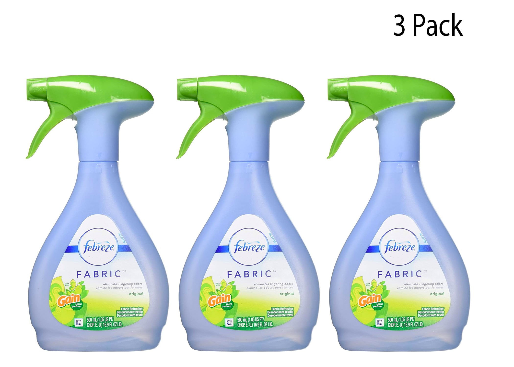 Febreze Fabric Refresher with Gain Original Scent 16.9oz Pack Of 3