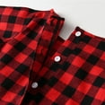 thumbnail image 5 of WOLLED Christmas Girls Baby Infant Red+black Plaid Cotton Cardigan Back Pants Outfit Toddler Toddler Christmas Eve Cardigan Set Girls Dress Bottoms for 3M-6Y, 5 of 9