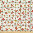 thumbnail image 2 of Ambesonne Starfish Fabric by the Yard Microfiber, Underwater Creature, 3 Yards, Salmon Dark Coral, 2 of 2