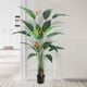 thumbnail image 1 of 7-foot artificial bird of paradise tree: comes con pot, 17 leaves, y 3 flowers, 1 of 8