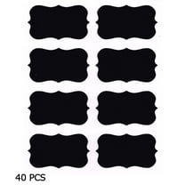 40Pcs Chalkboard Labels Stickers Set Waterproof Jar Labels Peel and Stick for Mason Jars Glass Bottles Pantries Craft Rooms(1.93 L x 1.34 W Black)