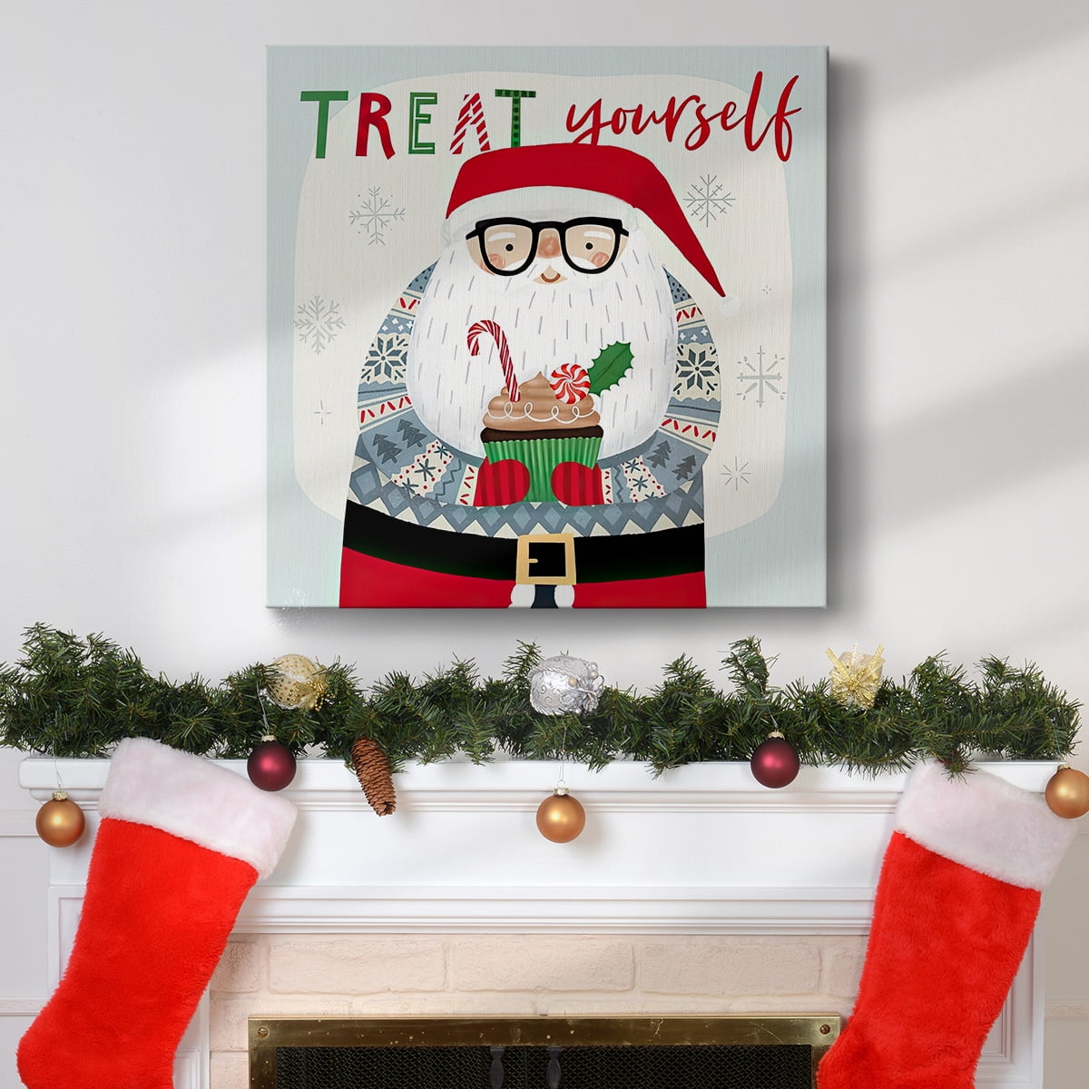 Santa's Foodtruck I- Gallery Wrapped Canvas