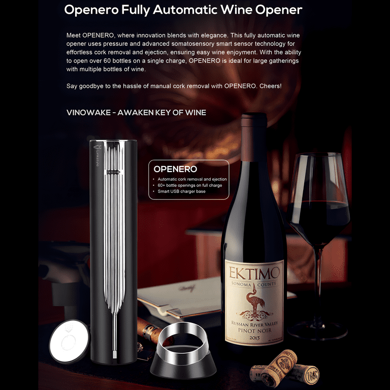 Pemium Electic Wine Bottle Opene Gift Set – Echageable