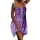 thumbnail image 2 of Txlixc - Vestido informal suelto para mujer, diseño de tinta, floral, con tirantes de tortuga, para playa, verano Txlixc  Sexy, 2 of 6