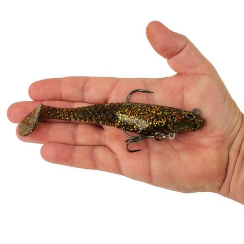 Berkley PowerBait® Saltwater Pre-Rigged Cullshad, 6 in, Dark Night