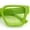 All Green, variant on Womens Mod Pop Color Beveled Thick Horn Rim Plastic Fashion Sunglasses All Black