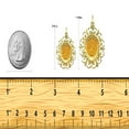 thumbnail image 3 of Picturesongold.Com Miraculous Medal Necklace Pendants - 3/4 inch x 3/4 inch 14K Yellow Gold, 3 of 4