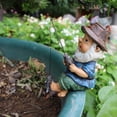 thumbnail image 5 of Fishing Man Figurine Lifelike Durable Resin Fisherman Statue For Garden Home Backyard, 5 of 12