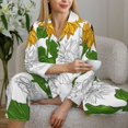 thumbnail image 6 of Picia Plump Sunflower And Sketch Pattern Women’s Long-Sleeve Sleepwear Set - Soft 2-Piece Loungewear with Pockets, Comfy PJs for Relaxing Nights-X-Large, 6 of 7