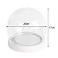 thumbnail image 5 of Abbracc Clear Glass Dome with Base Container for Keepsakes Collectibles Figure Women Diameter 20cm, 5 of 5