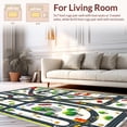thumbnail image 2 of ODIKA 3'x5' Machine Washable Non-Slip Area Rug, Educational City Road Experience High Traffic Rug, Black, 28953, 2 of 7