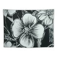 thumbnail image 5 of Autua Flowered Black White Tapestry Wall Hanging Unique Style 50x40inch, 5 of 6