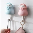 thumbnail image 7 of Vikakiooze 2023 Home Storage and Organization Cute Cat hook Free Punch Wall Hanging Entrance Key Sticky Hook Wall Storage Hook, 7 of 7