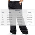 thumbnail image 3 of Mens Elastic Waist Pants Sevevn Full Elastic Waist Slant Pockets Side Pockets Straight Leg Relaxed Fit Cotton Woven Trousers for Casual Lounge Daily Wear, 3 of 5