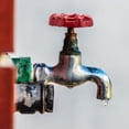 thumbnail image 4 of Poignée de Robinet Antirouille Rouge Poignée de Robinet Extérieur Roue Ronde Poignée de Robinet 7x7mm valve d'Eau Extérieure Pièces de Rechange pour Robinet, 4 of 5