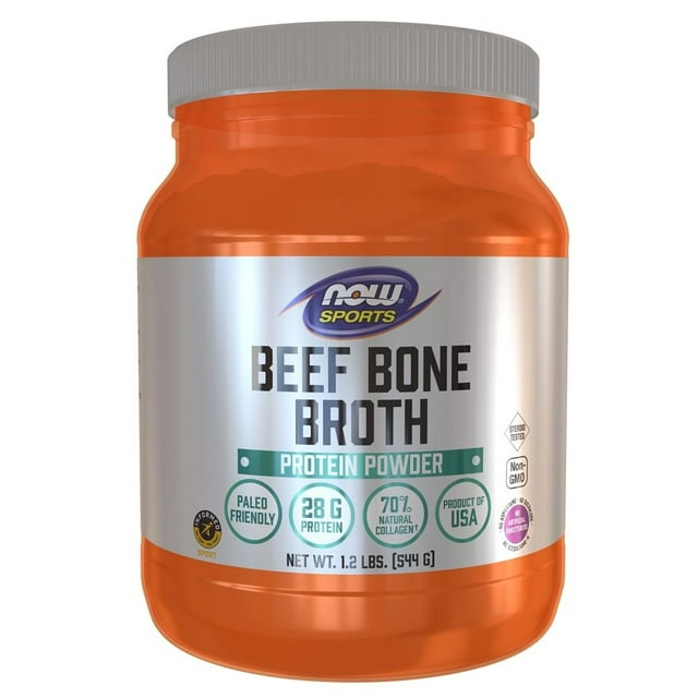 NOW Sports Pure Beef Bone Broth Powder