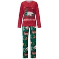 thumbnail image 2 of SUNSIOM Ensemble de Pyjama de Noël Assorti pour la Famille Imprimé Arbre Manches Longues Col Rond Hauts/pantalons, 2 of 10