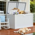 thumbnail image 5 of Homall 230 Gallon Outdoor Resin Deck Box ,Lockable, with Side Handles & Hydraulic Rod, Ideal for Patio, Garden, Poolside, 5 of 7