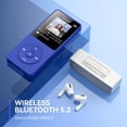 thumbnail image 2 of Reproductor MP3 AGPTEK A02 Bluetooth 5.3 32GB con altavoz azul, 2 of 9