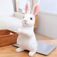thumbnail image 2 of Lifelike White Bunny Stuffed Animal, Ngxiha Realistic Plush Toy Rabbit Adorable Bunny Toy Soft Stuffed Cute Easter Bunny Plushie for Easter Home Decor & Cuddle Compa, 2 of 9
