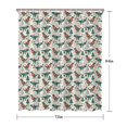 thumbnail image 5 of Beige Christmas Dinosaur Pattern Shower Curtain 72"x84" ,Bathroom Decorative Shower Curtains Set with 12 Hooks,Modern Waterproof Washable Shower Curtain, 5 of 6